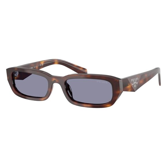 Prada Accessories - New PRADA Havana Rectangle SPRB06 15W-03N Sunglasses Women